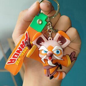 Cartoon Kung Fu Panda - Master Raccoon Keychain